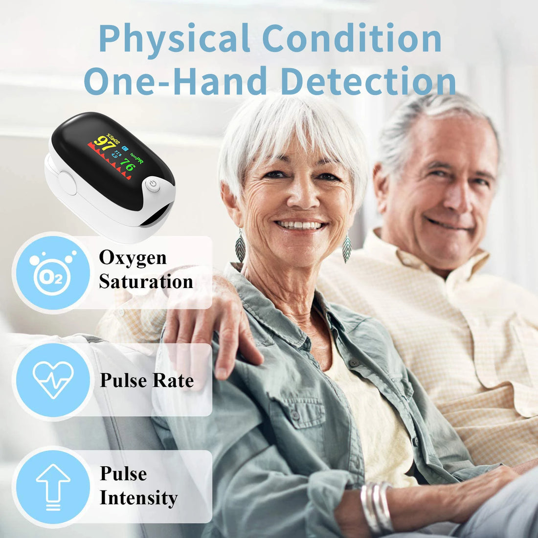 Medical Finger Pulse Oximeter for Adults & Children