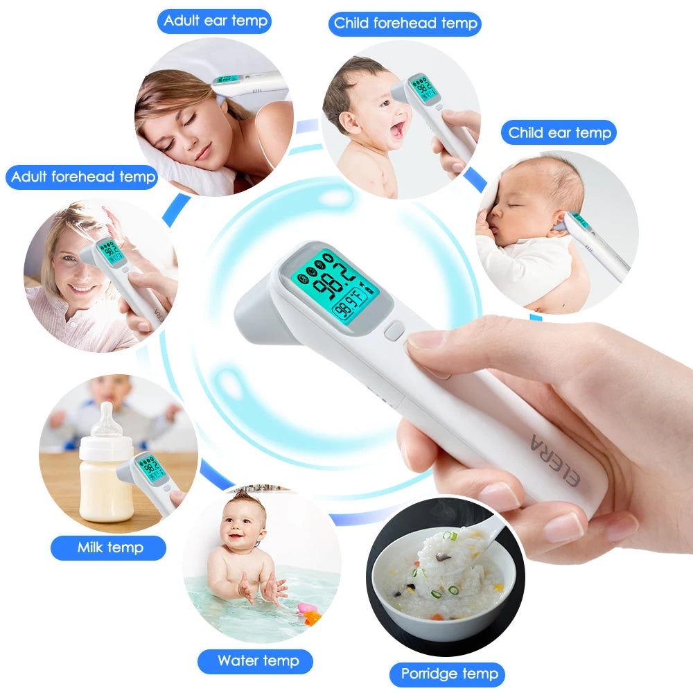 ELERA Infrared Digital Thermometer – Forehead & Ear