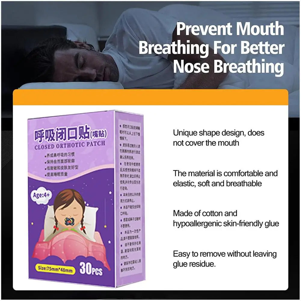 Oral Breathing Correction Patch – Anti Mouth-Breathing Sleep Aid