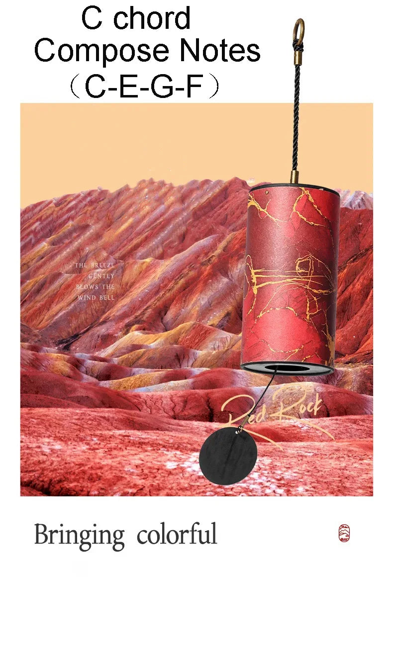 HLURU Bamboo Wind Chimes – 9 Notes with 4 Chords