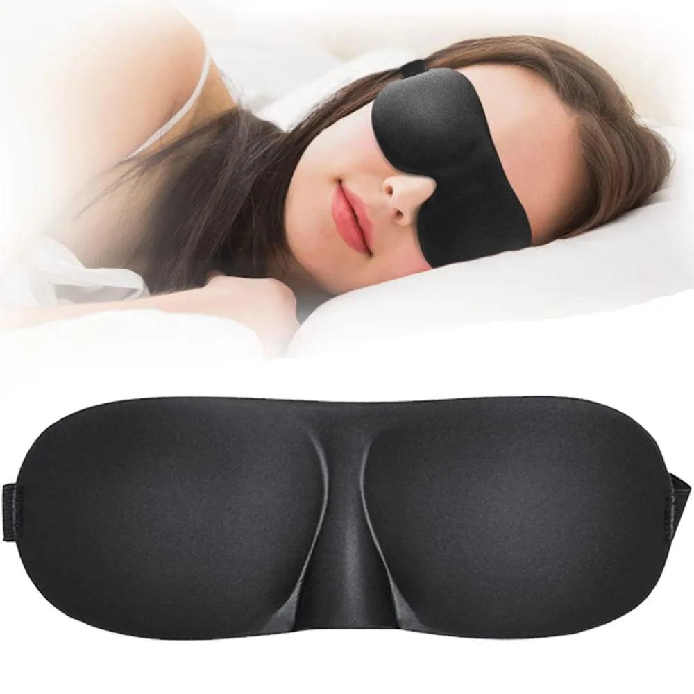 3D Soft Padded Sleeping Eye Mask – Travel & Rest Aid
