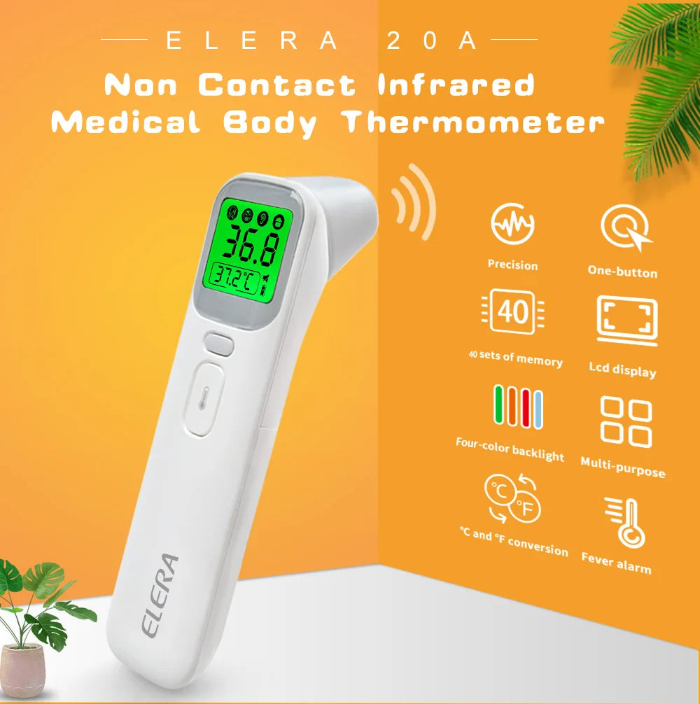 ELERA Infrared Digital Thermometer – Forehead & Ear