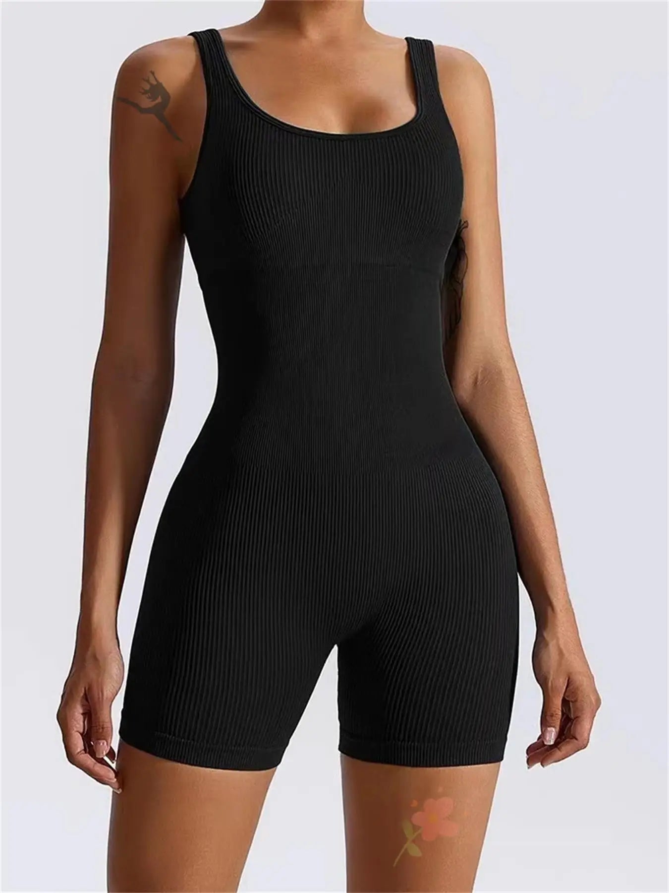 Women’s Seamless One-Piece Yoga Bodysuit – Push-Up Sportswear