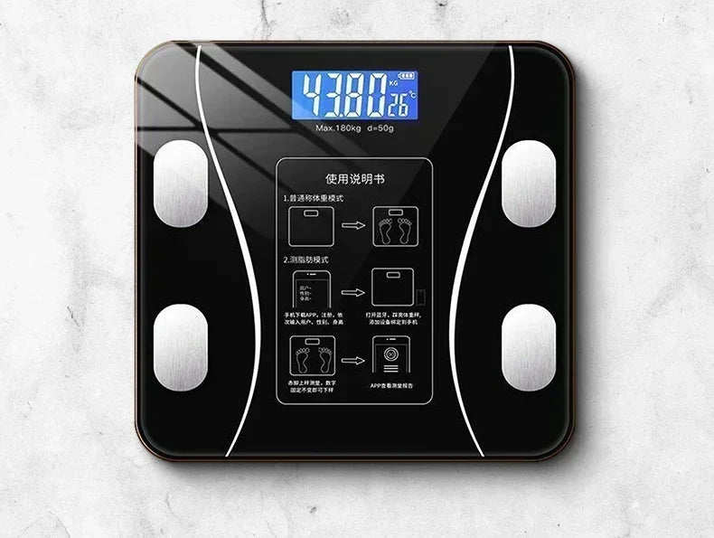 Smart Bluetooth Body Fat Scale – BMI & Fitness Analyzer