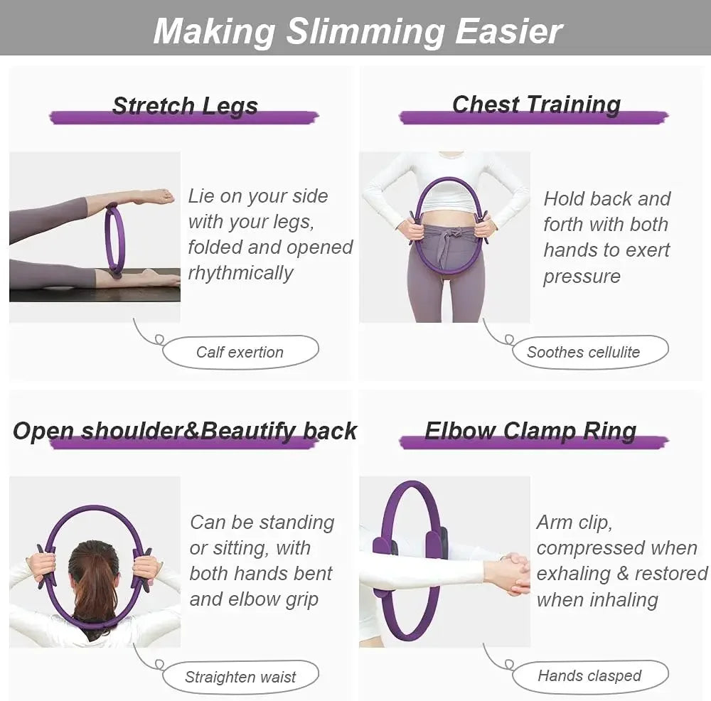 Non-Slip Pilates Ring for Full-Body Fitness