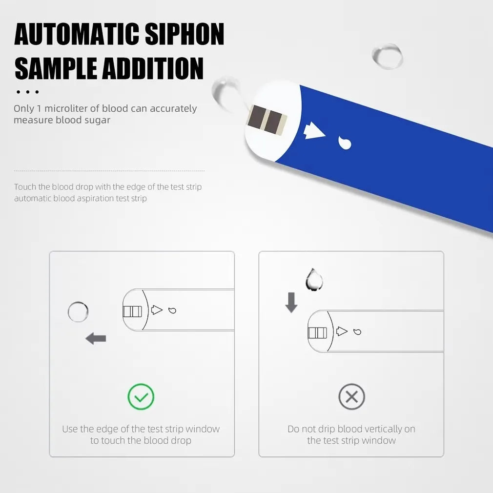 50pcs Glucose Test Strips & Lancets – For G-425/G-427B Meters