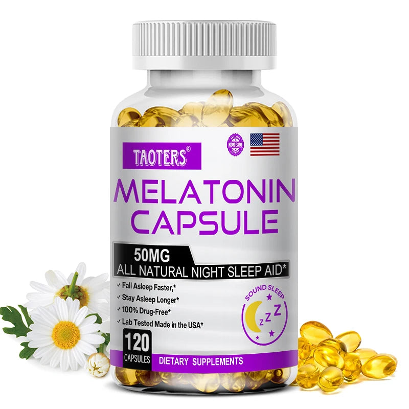Melatonin Capsules – Natural Sleep Aid for Adults