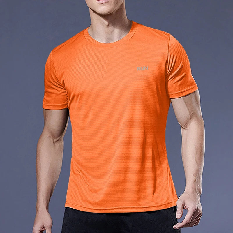 Men’s Quick-Dry Sports T-Shirt – Compression Fit