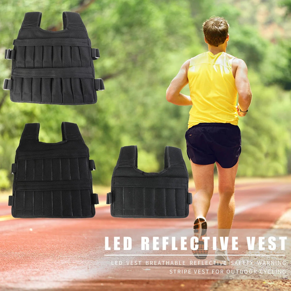 Adjustable Weighted Training Vest (3/15/35kg Capacity)