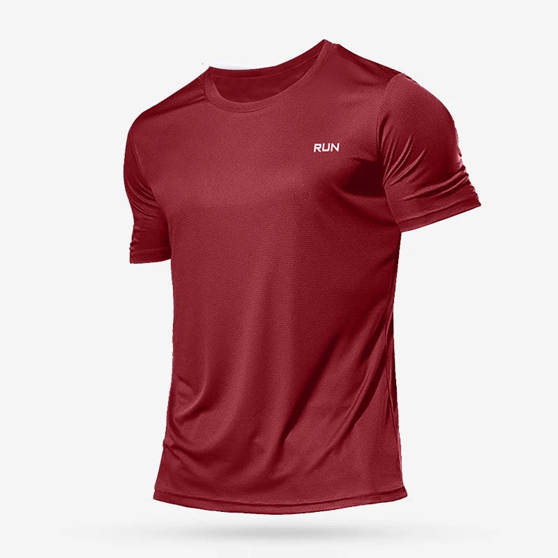 Men’s Quick-Dry Sports T-Shirt – Compression Fit