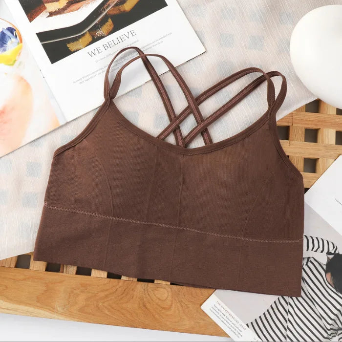 Women's Cross-Back Sports Bra – Soft & Breathable