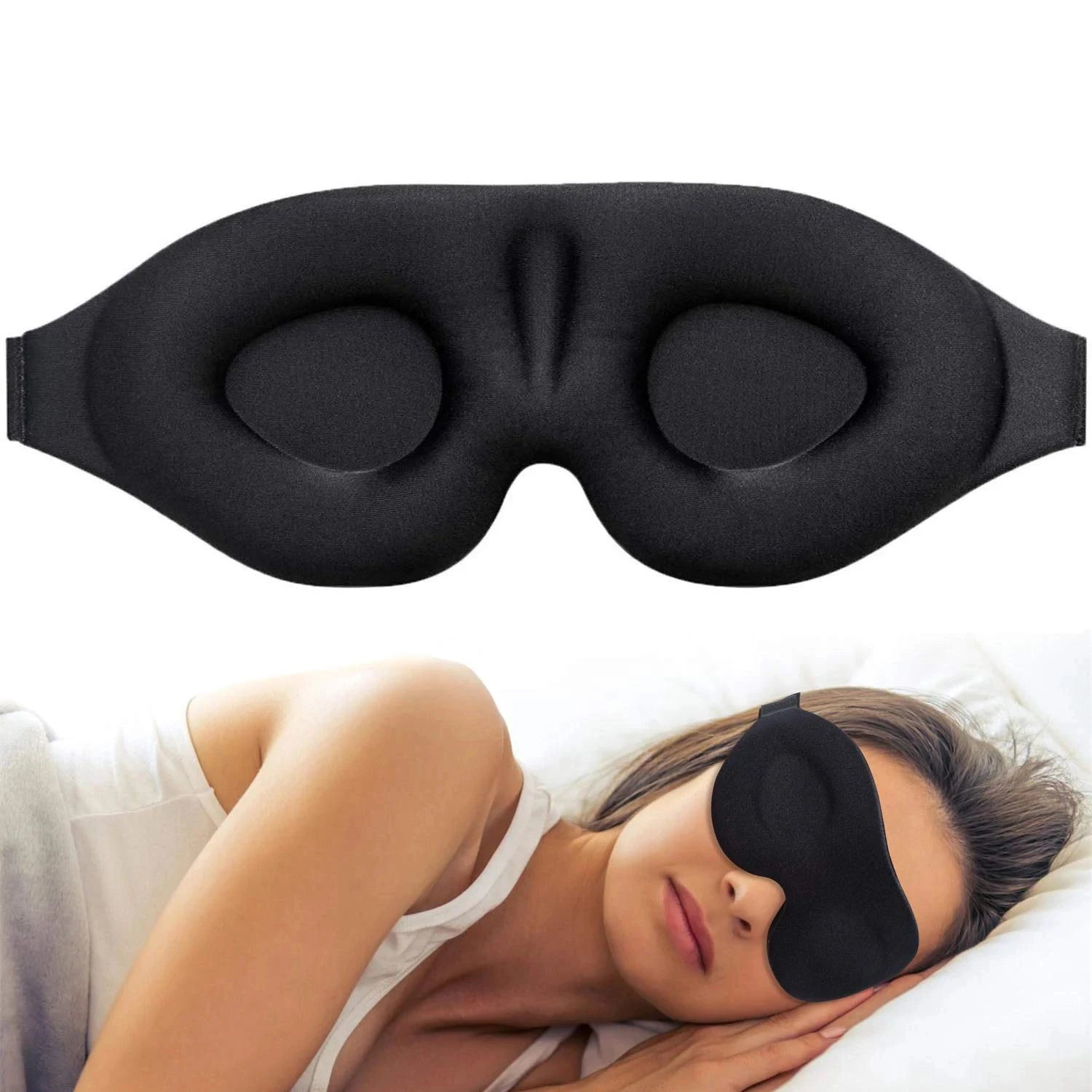 3D Contoured Sleep Eye Mask with Earplugs