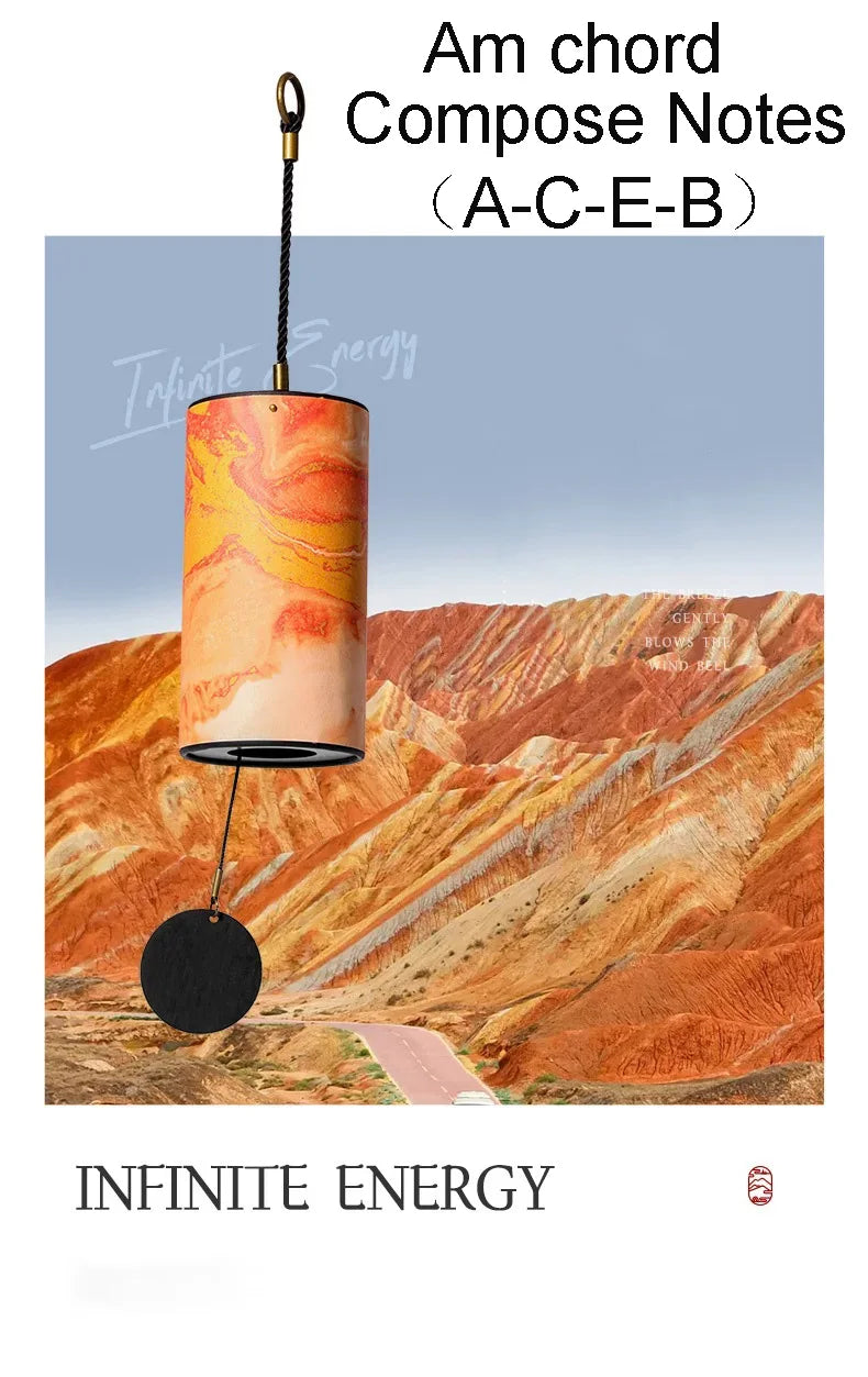 HLURU Bamboo Wind Chimes – 9 Notes with 4 Chords