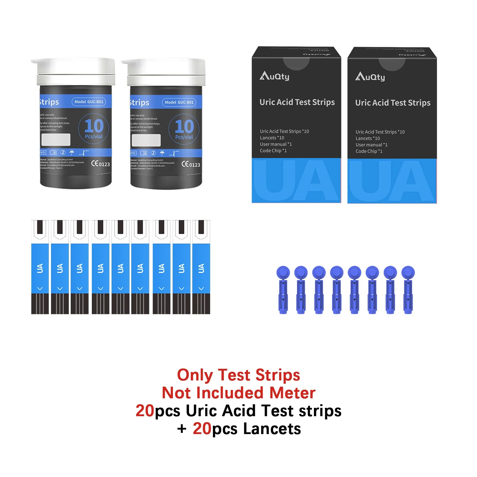 3-in-1 Cholesterol, Uric Acid & Glucose Meter Kit