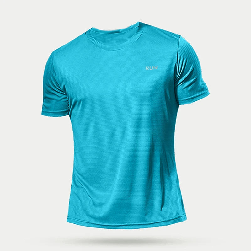 Men’s Quick-Dry Sports T-Shirt – Compression Fit