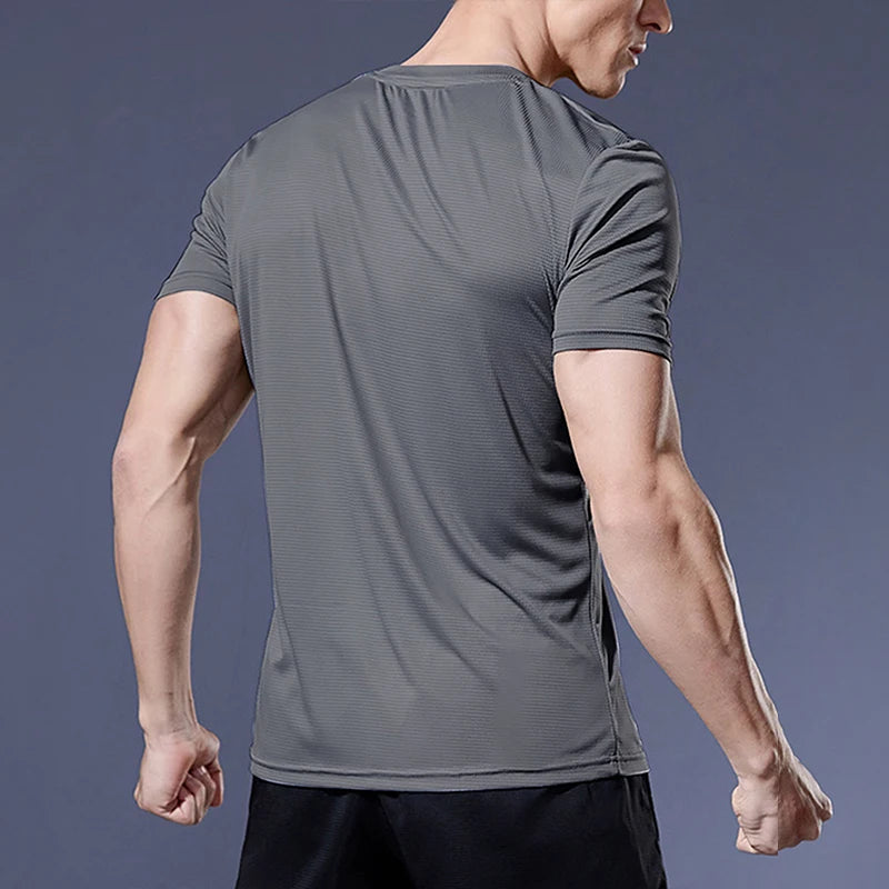 Men’s Quick-Dry Sports T-Shirt – Compression Fit
