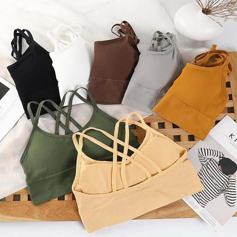 Women's Cross-Back Sports Bra – Soft & Breathable