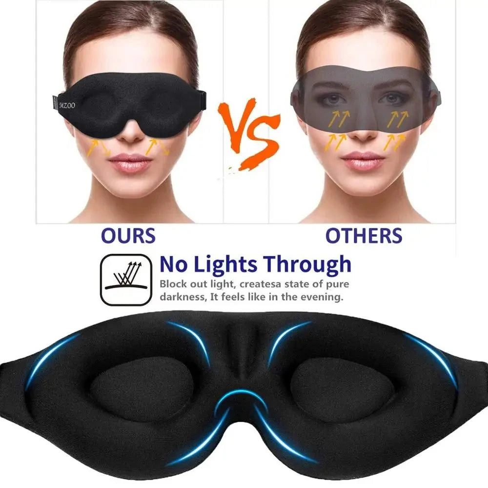 3D Contoured Sleep Eye Mask with Earplugs
