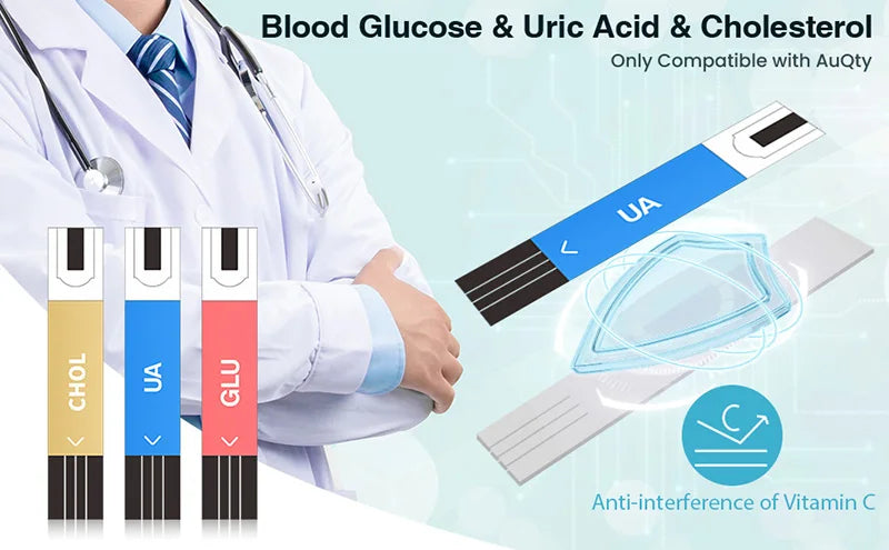 3-in-1 Cholesterol, Uric Acid & Glucose Meter Kit