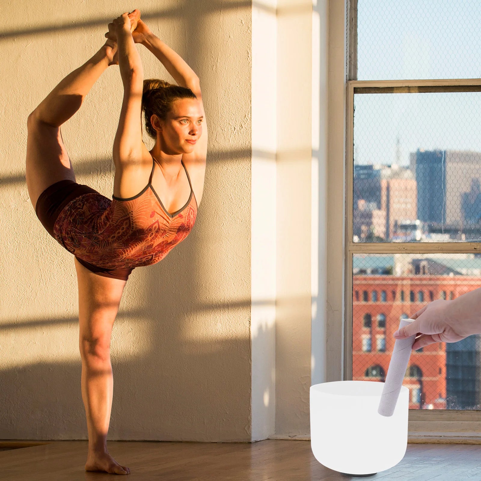 F Note Crystal Singing Bowl – 203mm for Meditation & Therapy