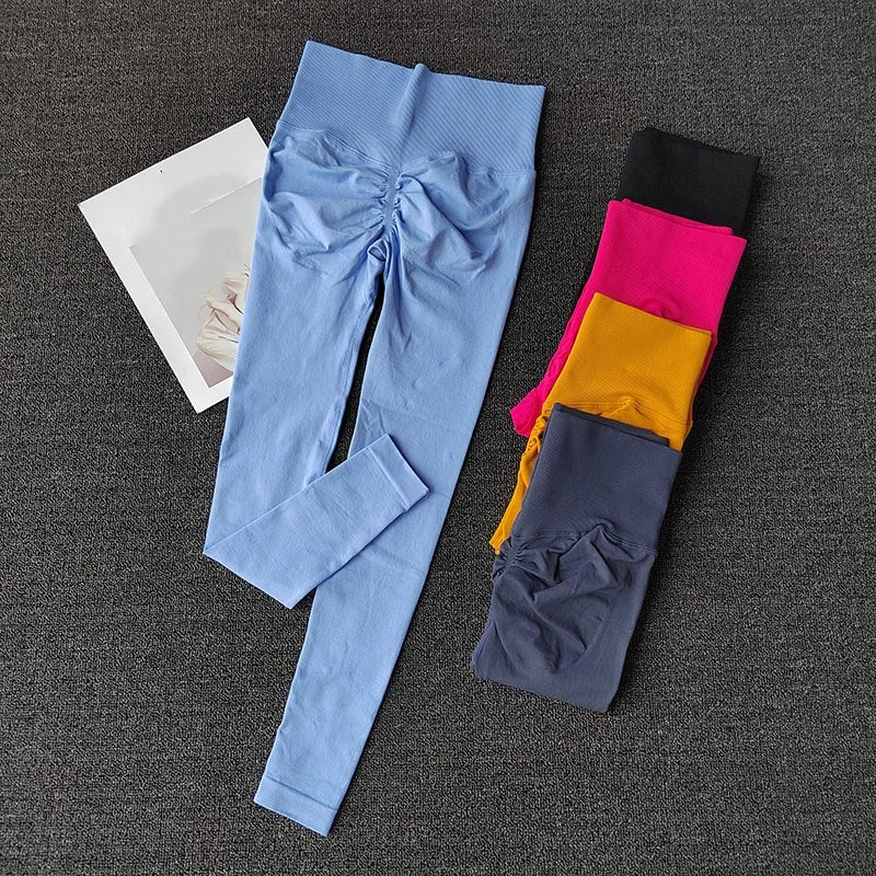 High Elastic Seamless Yoga Leggings – Women’s Fitness Pants