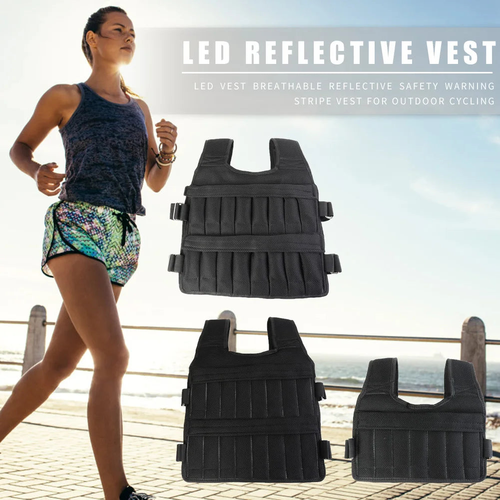 Adjustable Weighted Training Vest (3/15/35kg Capacity)