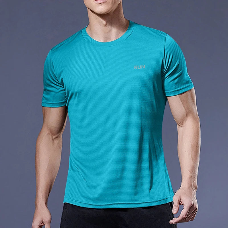Men’s Quick-Dry Sports T-Shirt – Compression Fit