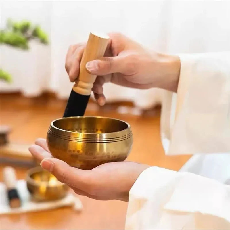 Tibetan Singing Bowl Set – Meditation & Stress Relief Tool