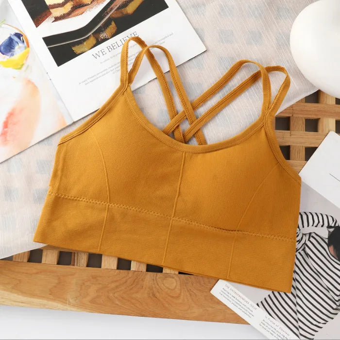 Women's Cross-Back Sports Bra – Soft & Breathable