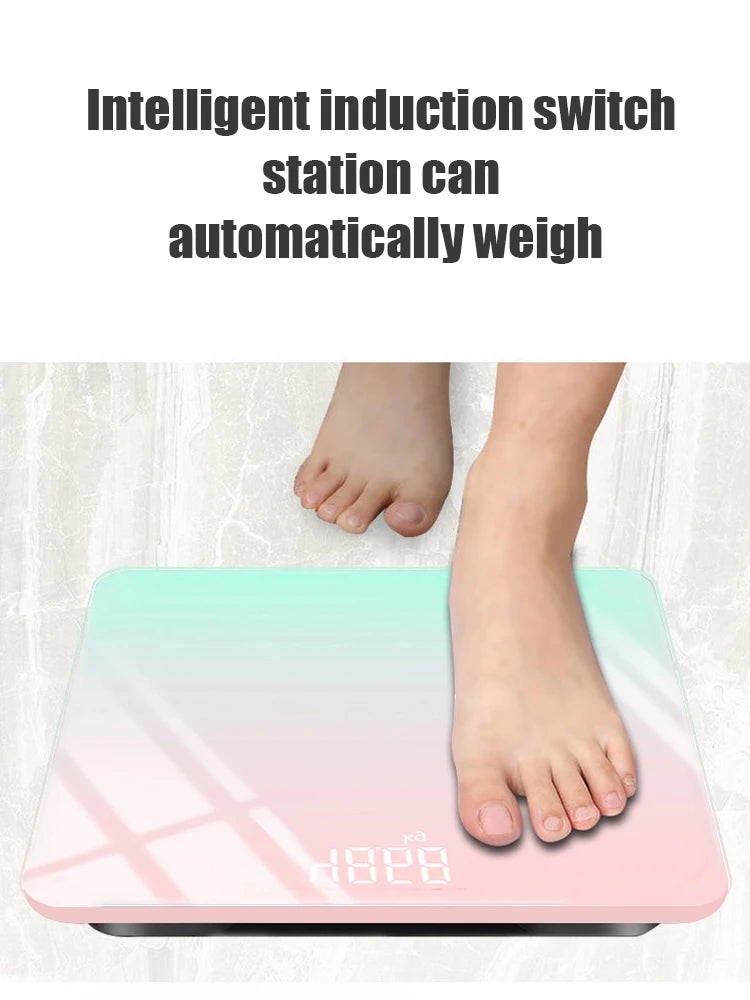 Gradient Color LCD Digital Body Weight Scale