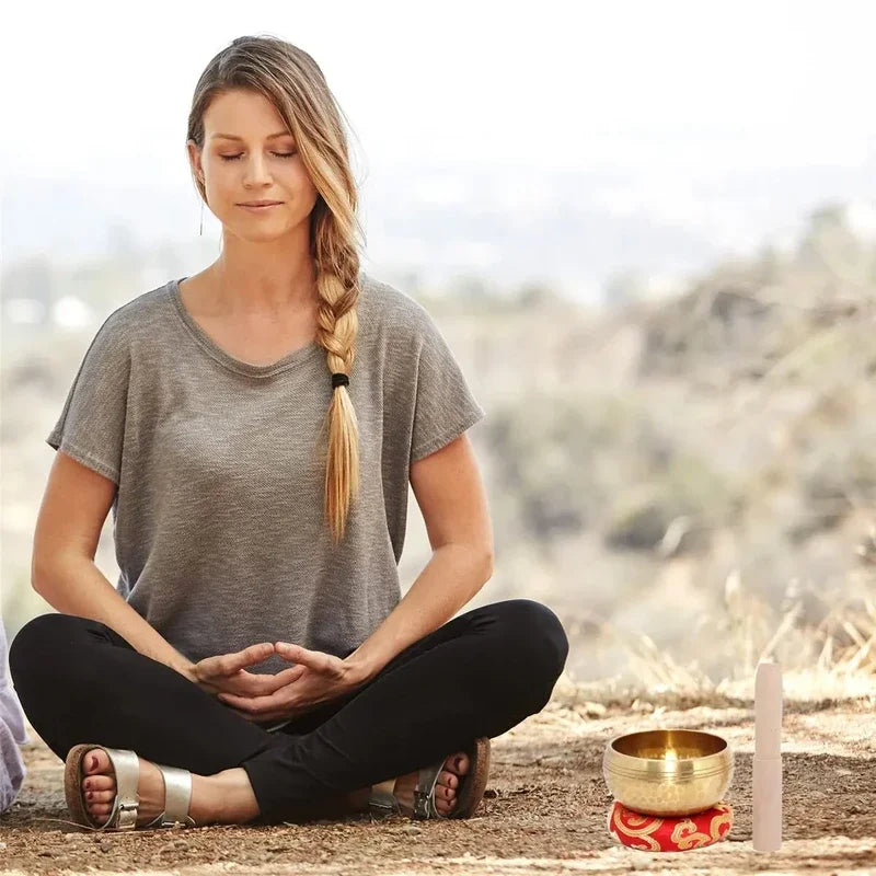 Tibetan Singing Bowl Set – Meditation & Stress Relief Tool