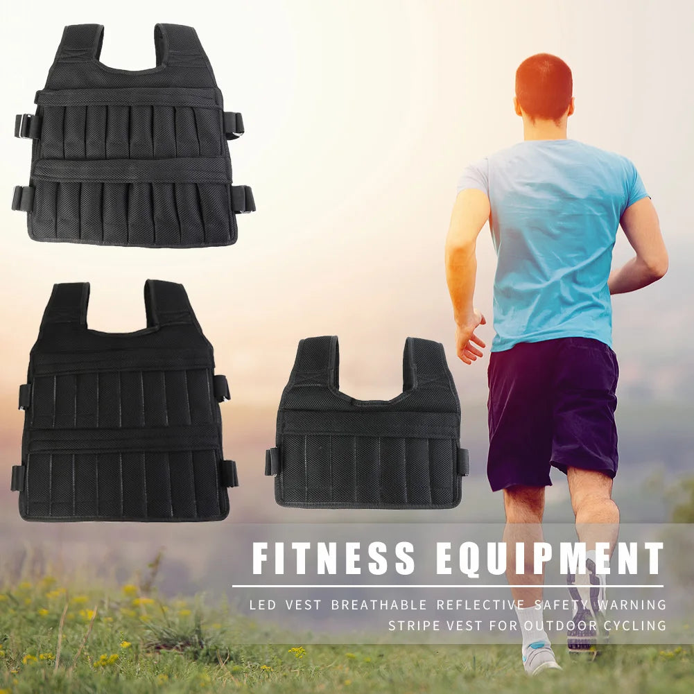 Adjustable Weighted Training Vest (3/15/35kg Capacity)