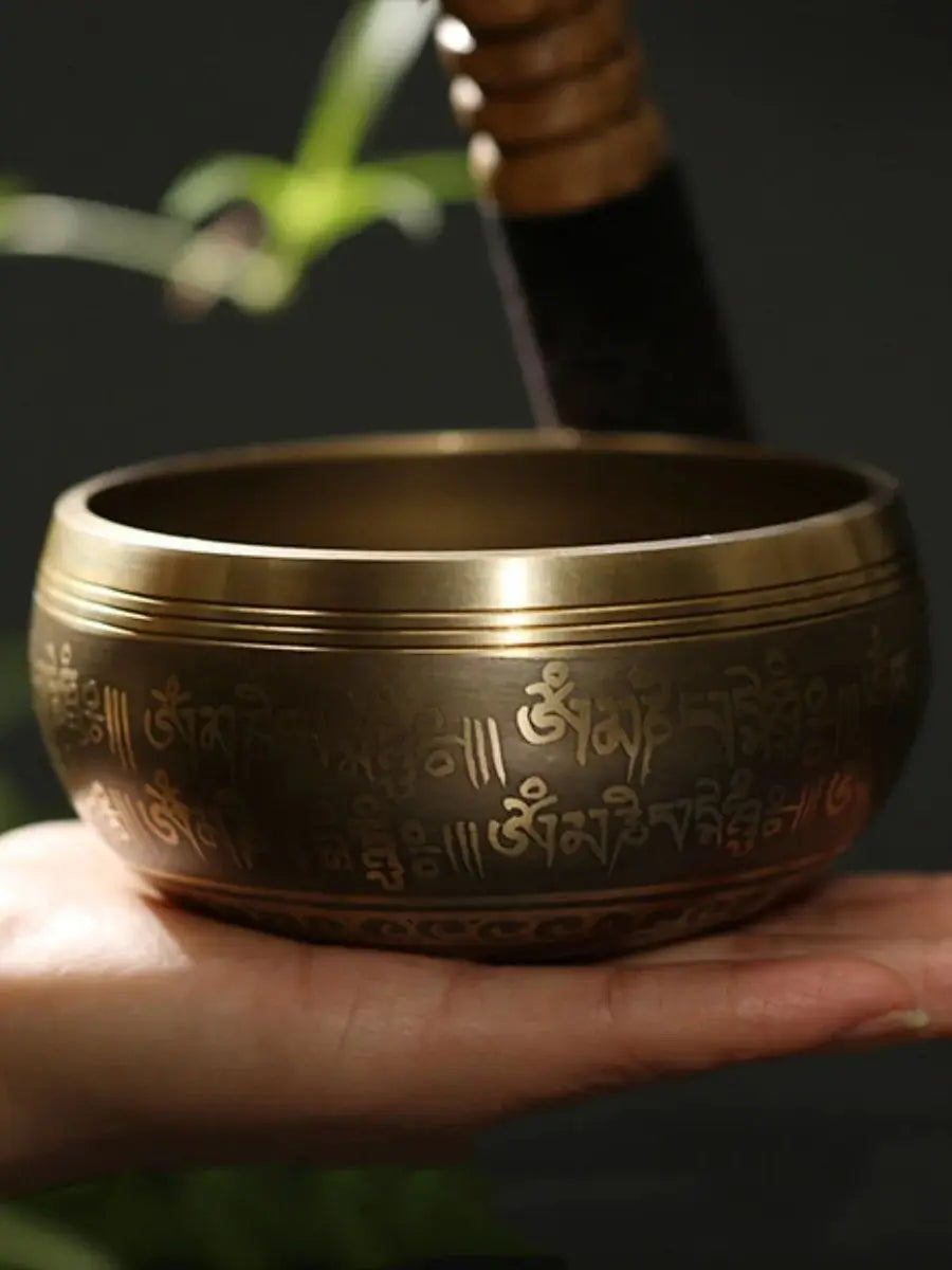 Tibetan Singing Bowl Set with Totem – Meditation & Stress Relief