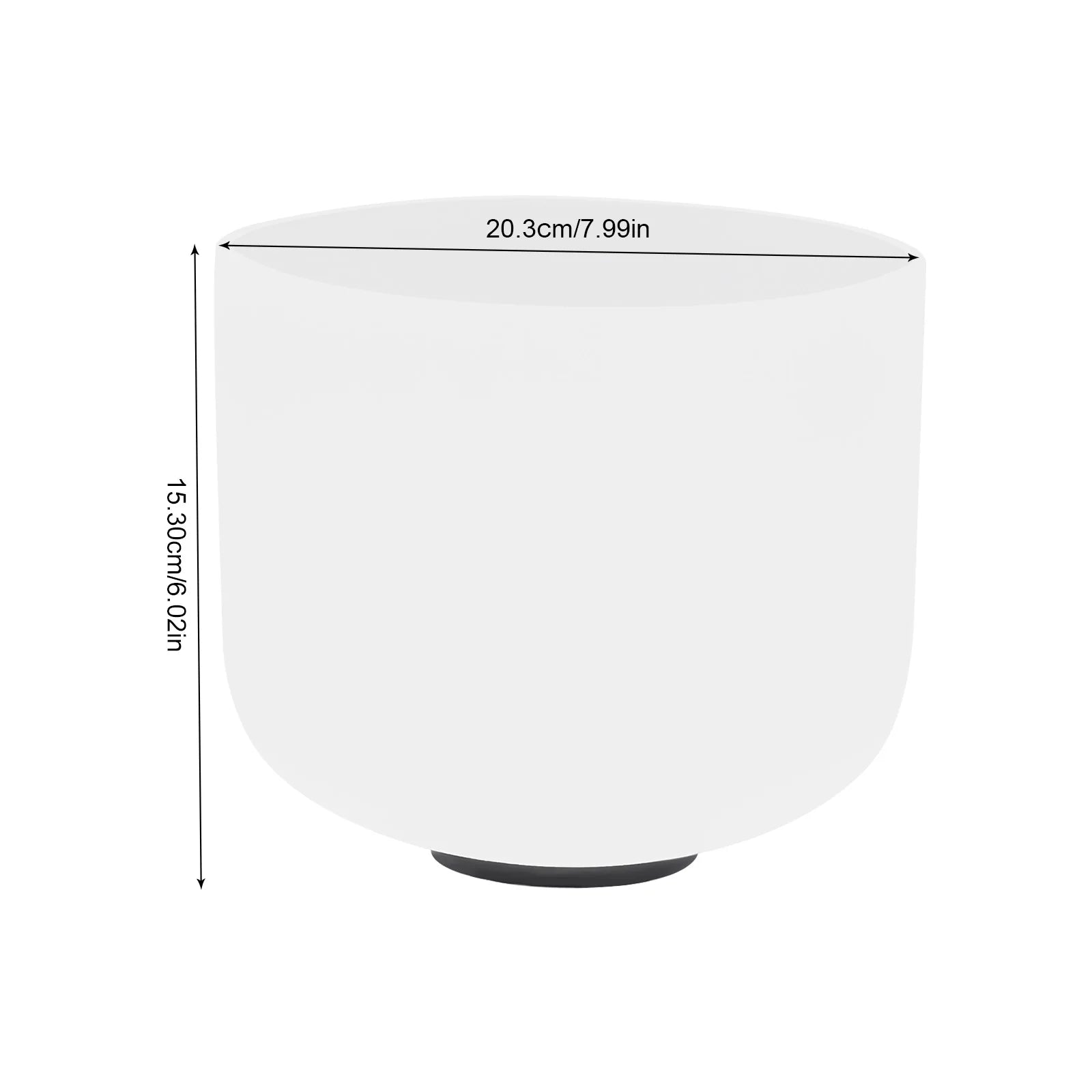 F Note Crystal Singing Bowl – 203mm for Meditation & Therapy