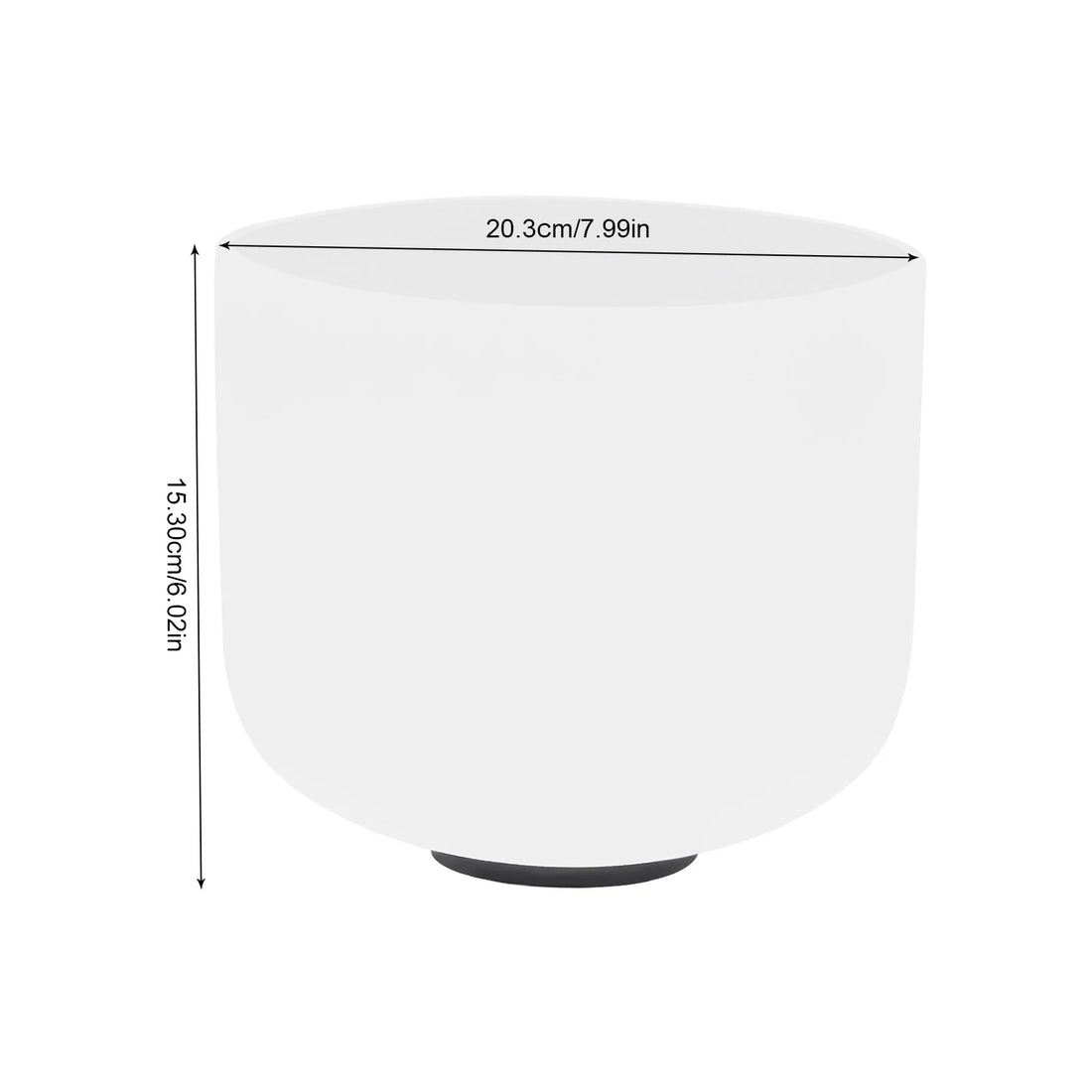 F Note Crystal Singing Bowl – 203mm for Meditation & Therapy