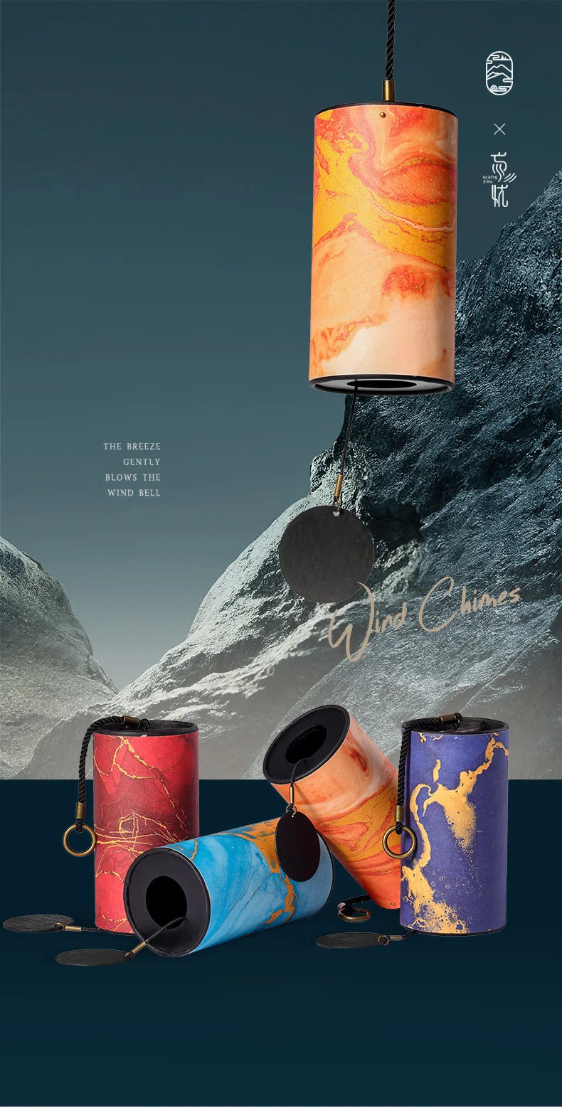 HLURU Bamboo Wind Chimes – 9 Notes with 4 Chords