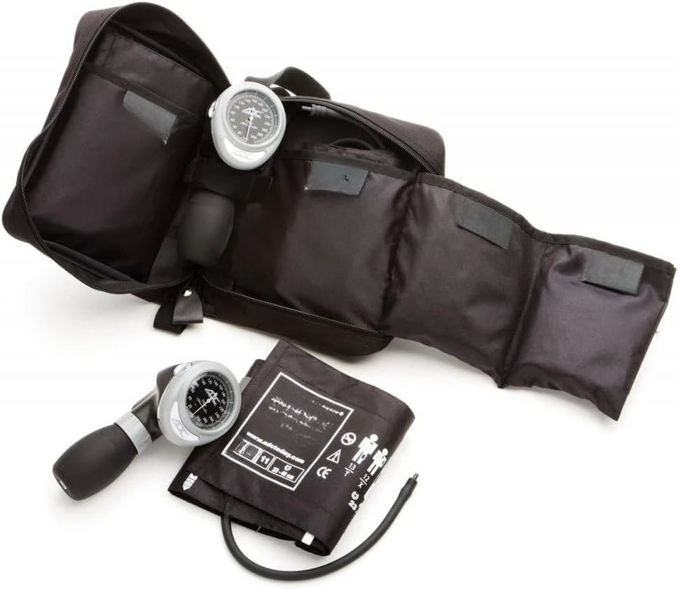 Multikuf 732-BK EMT 4-Cuff Kit with 804 Palm Aneroid Sphygmomanometer