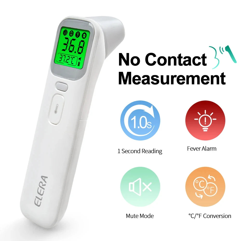 ELERA Infrared Digital Thermometer – Forehead & Ear