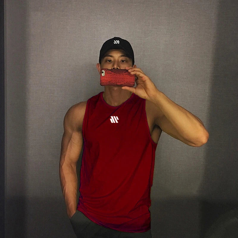 Men’s Breathable Mesh Fitness Tank Top