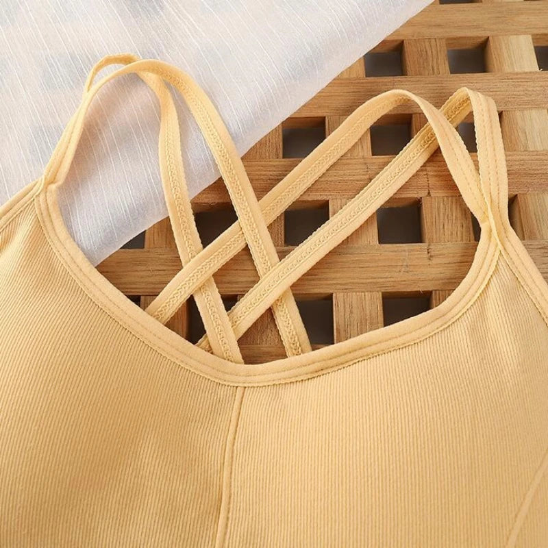 Women's Cross-Back Sports Bra – Soft & Breathable