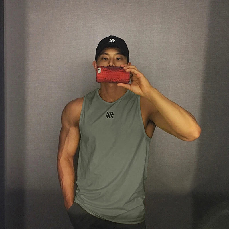 Men’s Breathable Mesh Fitness Tank Top
