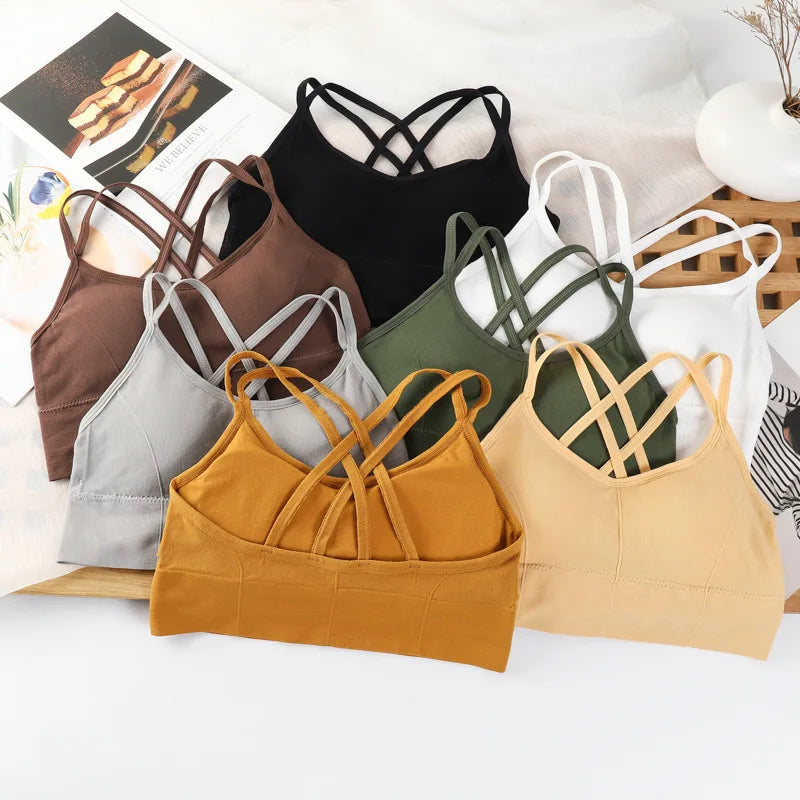 Women's Cross-Back Sports Bra – Soft & Breathable