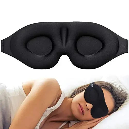 3D Contoured Sleep Eye Mask with Earplugs