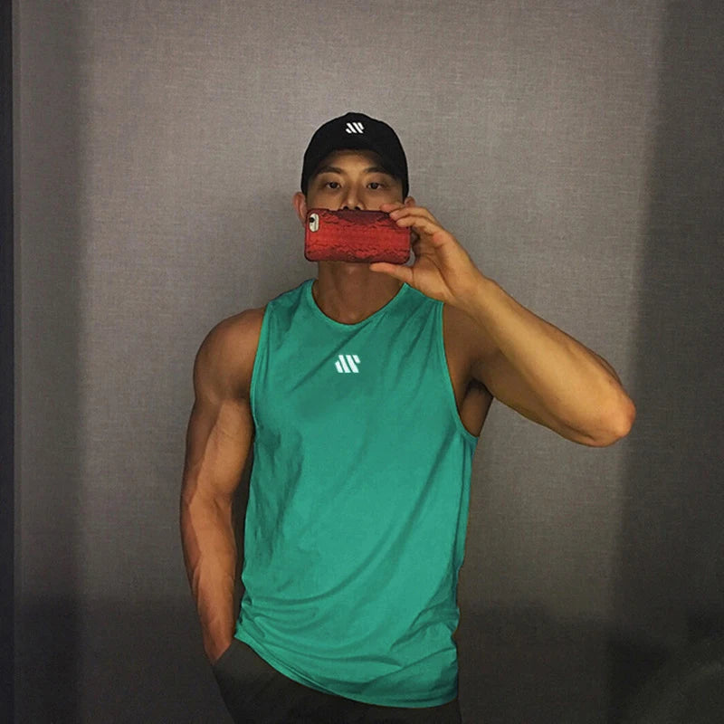 Men’s Breathable Mesh Fitness Tank Top