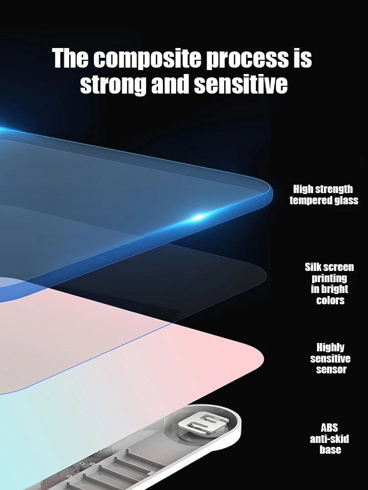 Gradient Color LCD Digital Body Weight Scale