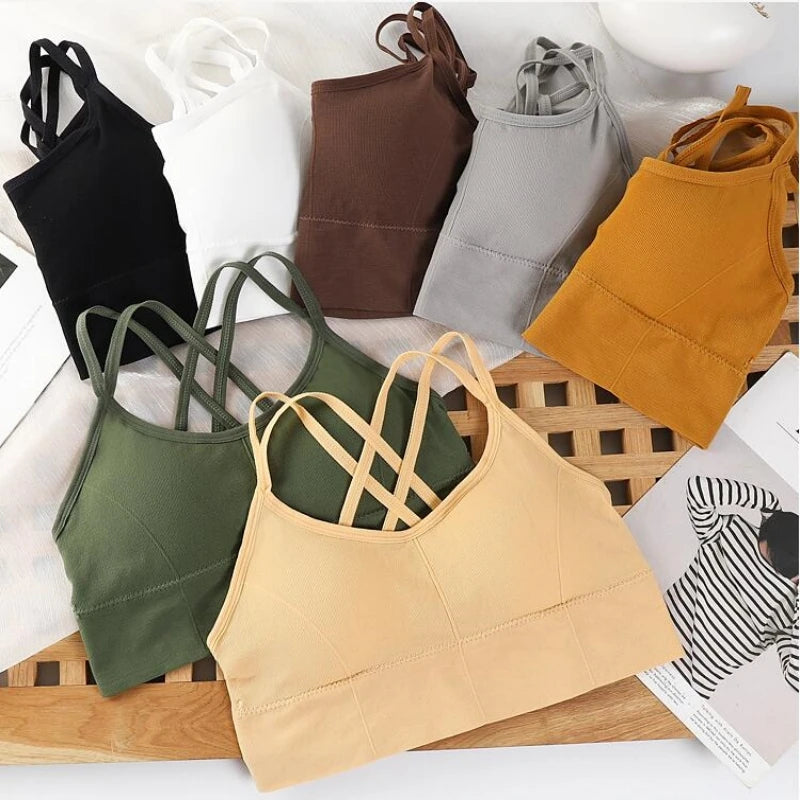 Women's Cross-Back Sports Bra – Soft & Breathable