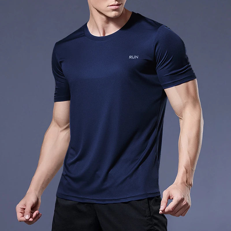 Men’s Quick-Dry Sports T-Shirt – Compression Fit