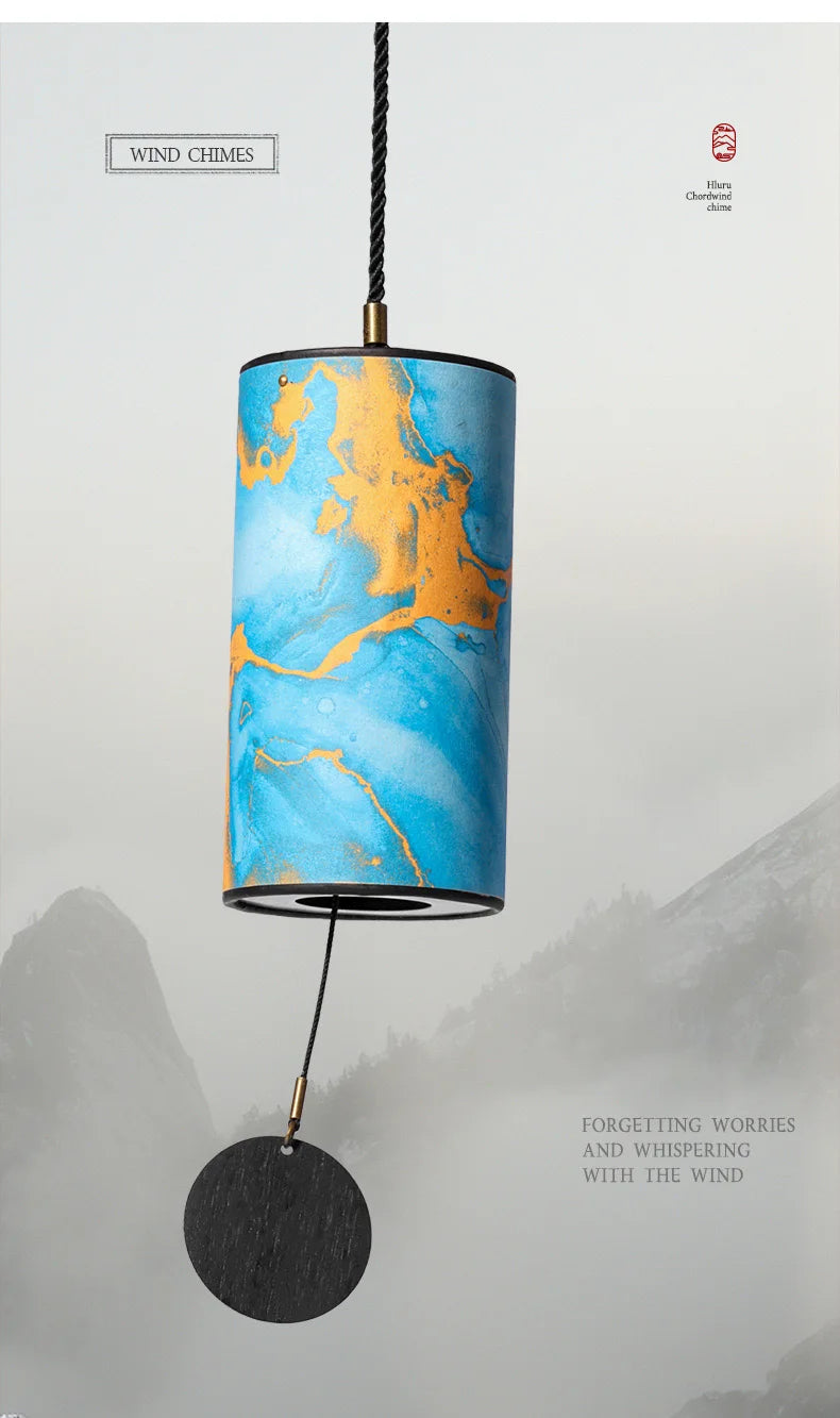 HLURU Bamboo Wind Chimes – 9 Notes with 4 Chords