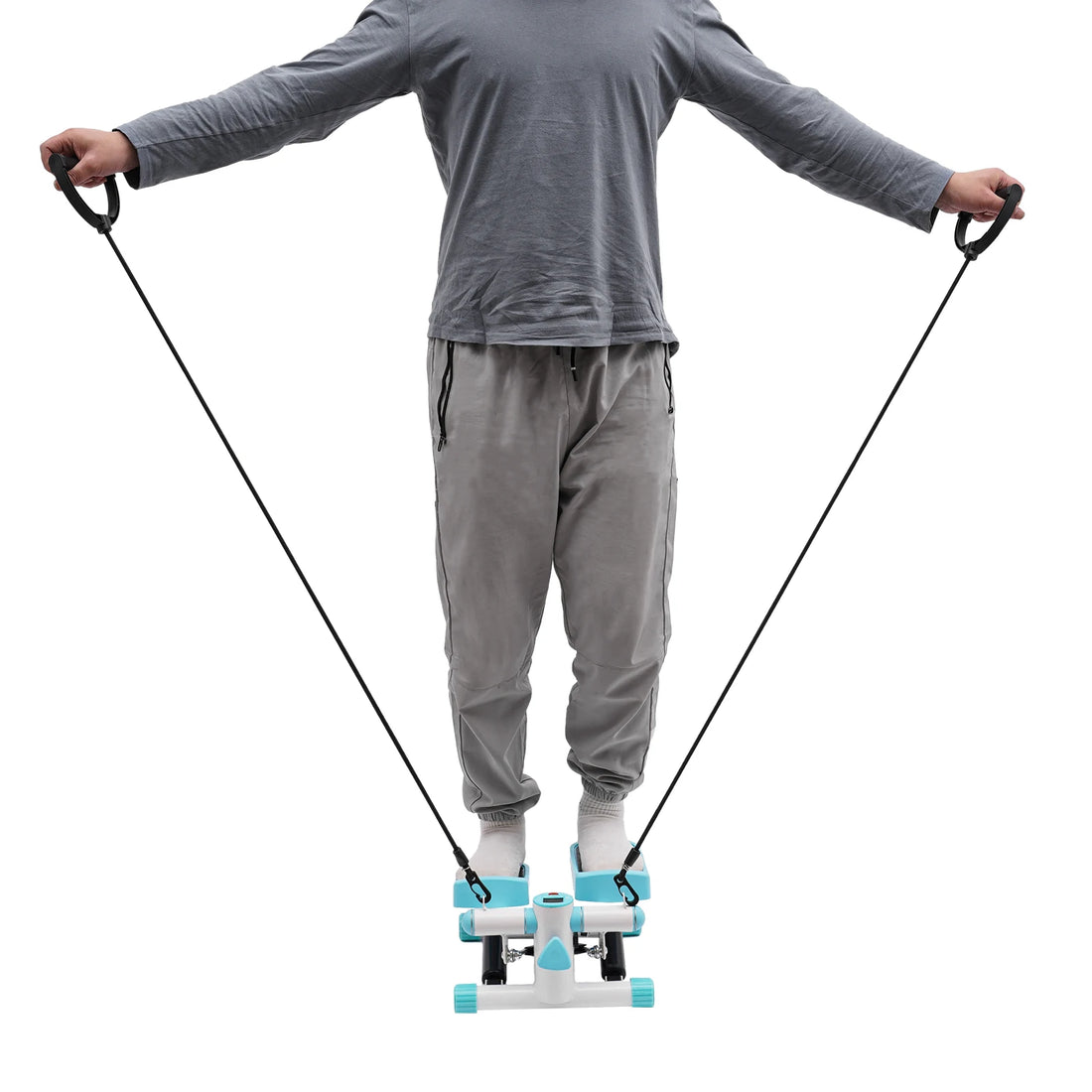 Compact Stable Step Fitness Machine with Monitor