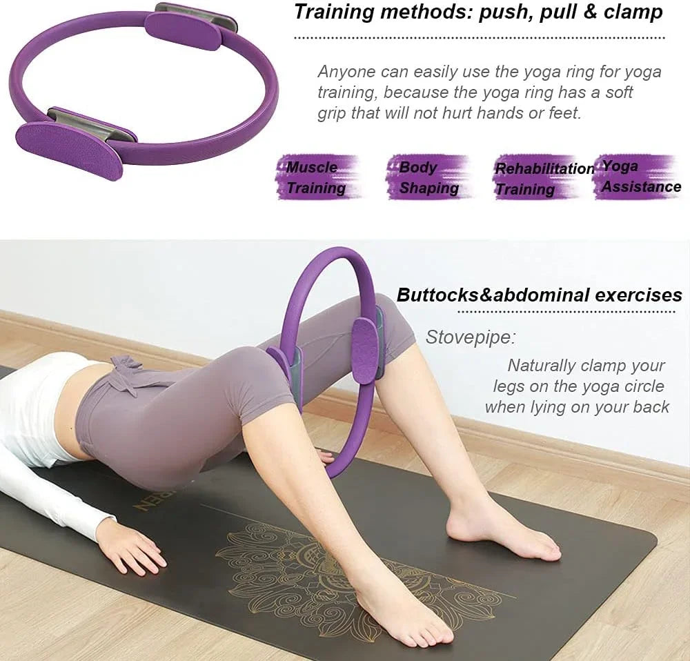 Non-Slip Pilates Ring for Full-Body Fitness